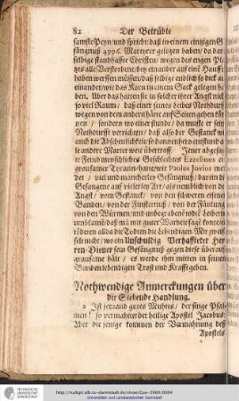 Nothwendige Anmerckungen über die Siebende Handlung.