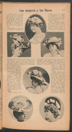 Las mujeres y las flores