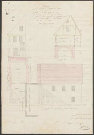 Dautel, Gottlob, Gerber Anbau eines Hintergebäudes