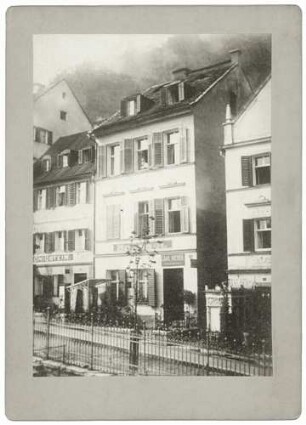 Haus von Johannes Brahms (1833-1897) in Karlsbad