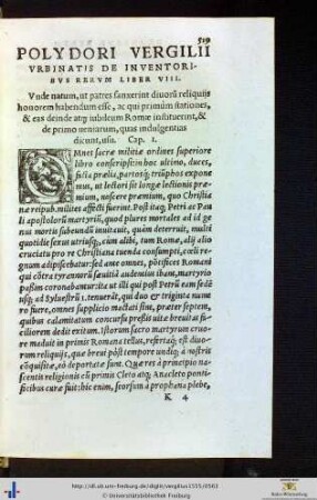 De inventoribus rerum liber VIII.