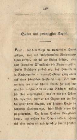 Sieben und zwanzigstes Kapitel