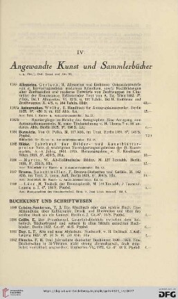 Buchkunst und Schriftwesen (Nr. 1189 - 1211)