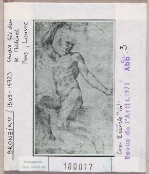 Agnolo Bronzino: Studie für den Hl. Michael. Paris, Louvre