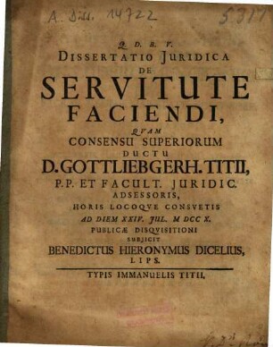 De servitute faciendi