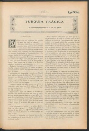 Turquía trágica : La contrarrevolución del 13 de Abril