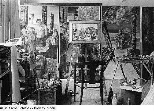 Leipzig-Zentrum, Gottschedstraße 4. Atelier des Malers Ulrich Hachulla