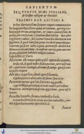 Mimi Publiani ab Erasmo castigati et elucidati