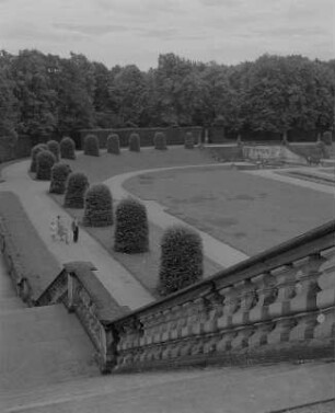 Heidenau-Großsedlitz. Barockgarten Großsedlitz, Treppen im Park