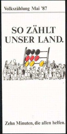 Informationsmaterial des Statistischen Bundesamtes zur Volkszählung 1987