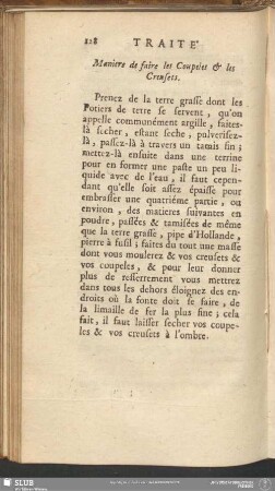 Maniere de faire les Coupeles & les Creusets