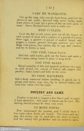 Poultry and Game