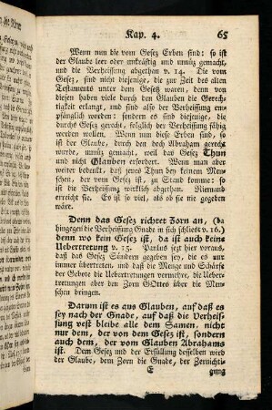 65-70, Denn das Gesez richtet Zorn an, (da hingegen ...
