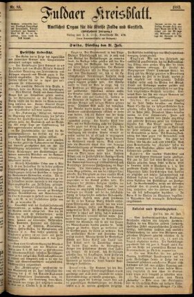 Ausgabe vom Dienstag, den 31. Juli 1883.