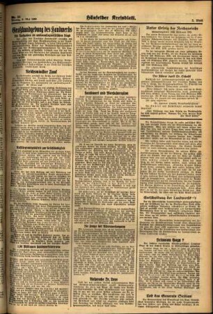 Zweite Ausgabe vom Montag, den 09. Mai 1938.