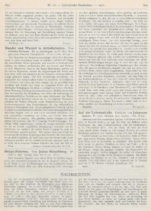 603-614 Nachrichten
