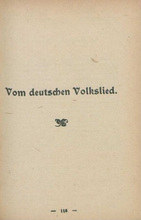 Vom deutschen Volkslied
