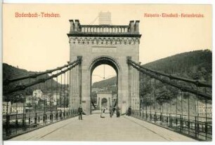 Bodenbach-Tetschen. Kaiserin-Elisabeth-Kettenbrücke (1855), Fahrbahn