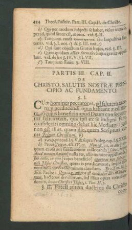 Cap. II. De Christo, Salutis Nostrae Principio Ac Fundamento
