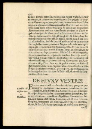 De Fluxu Ventris.