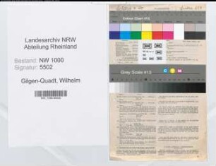 Entnazifizierung Wilhelm Gilgen-Quadt, geb. 23.10.1903 (Bankier)