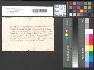 Quittung des Lic. Peter Bernecken über 10 Gulden durch R. Wilhelm von Biberach für Graf Rudolf von Sultz.
