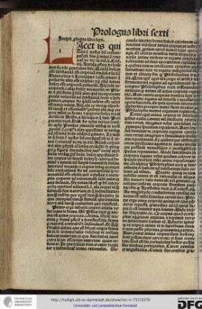 Incipit prologus libri sexti.