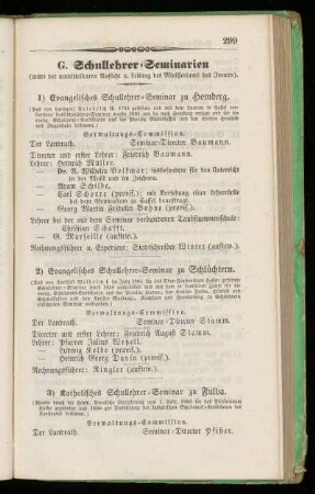 G. Schullehrer=Seminarien.