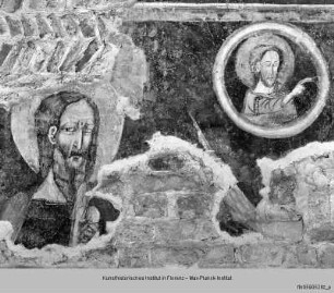 Verkündigung an Maria mit dem Heiligen Johannes dem Täufer und einer Heiliger