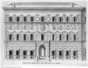 Palazzi diversi nel'alma città di Roma, et altre, Taf. 23: Palazzo Spada, Fassade