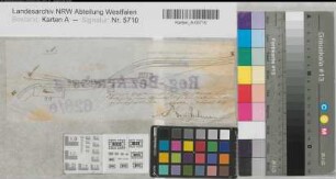 Meggen (Lennestadt) Gewerkschaft Sicilia Blatt A Anlage einer Schmalspurbahn 1879 (1 : 1000) 10 x 28 Zeichnung KSA Nr. 626e