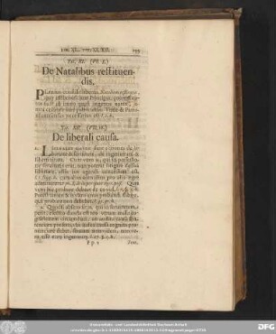 Tit. XI. (VI. 8.) De Natalibus restituendis.