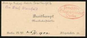 Brief an Richard Sternfeld : 06.05.1902