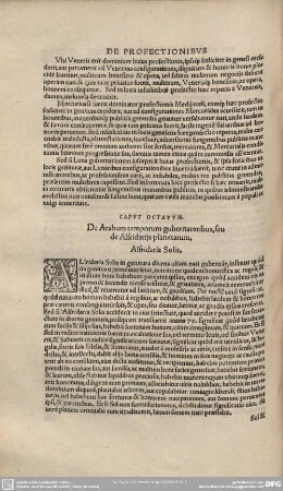 CAPUT OCTAVUM: De Arabum temporum gubernatibus, seu de Alfridarijs planetarum.
