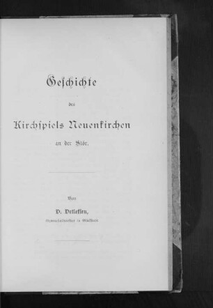 Geschichte des Kirchspiels Neuenkirchen an der Stör