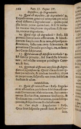 162-172, Depositio; Interdictum; Irregularitas;