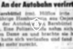 [Name maskiert] Autobahn verirrt