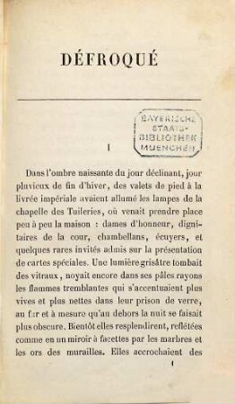Défroqué : Par Ernest Daudet