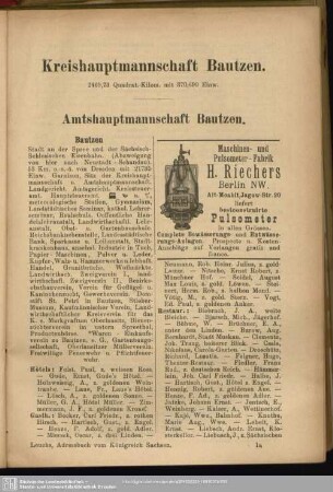 Kreishauptmannschaft Bautzen