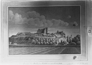 Ruine des Schlosses LEAL von der Nord Seite