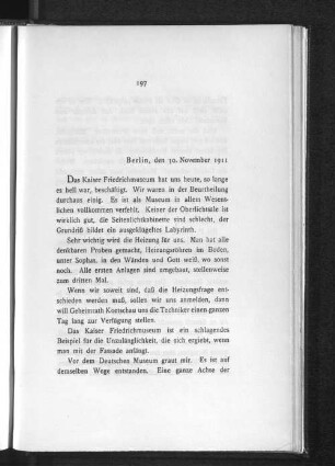 Berlin, den 30. November 1911