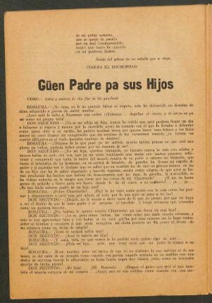 Güen padre pa sus hijos