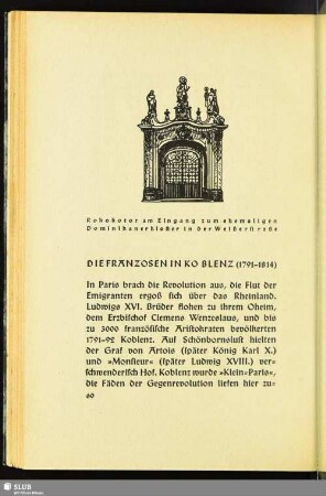 Die Franzosen In Koblenz : (1791-1814)