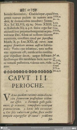 Caput III. Perioche