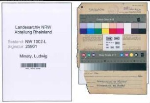 Entnazifizierung Ludwig Minaty , geb. 11.03.1897 (Rechtsanwalt)