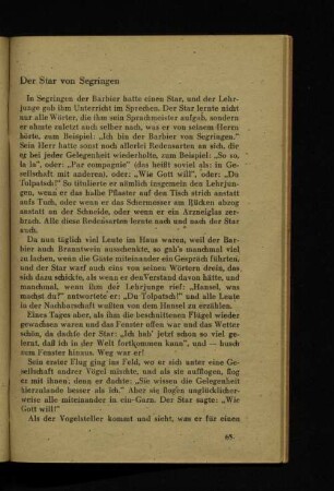 Der Star von Segringen