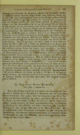IX. Die freie Stadt Hamburg