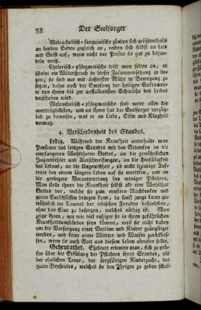 Verschiedenheit des Standes.