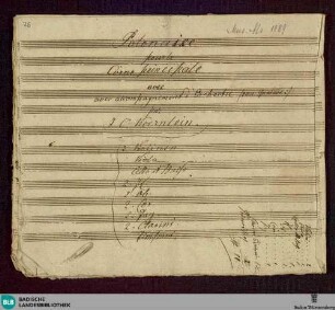 Polonaises - Don Mus.Ms. 1089 : cor, orch; F
