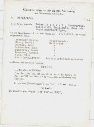 Henkel, Luise